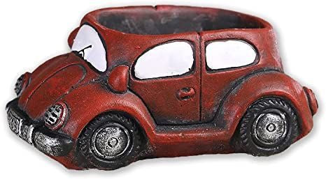 Red car concrete planter