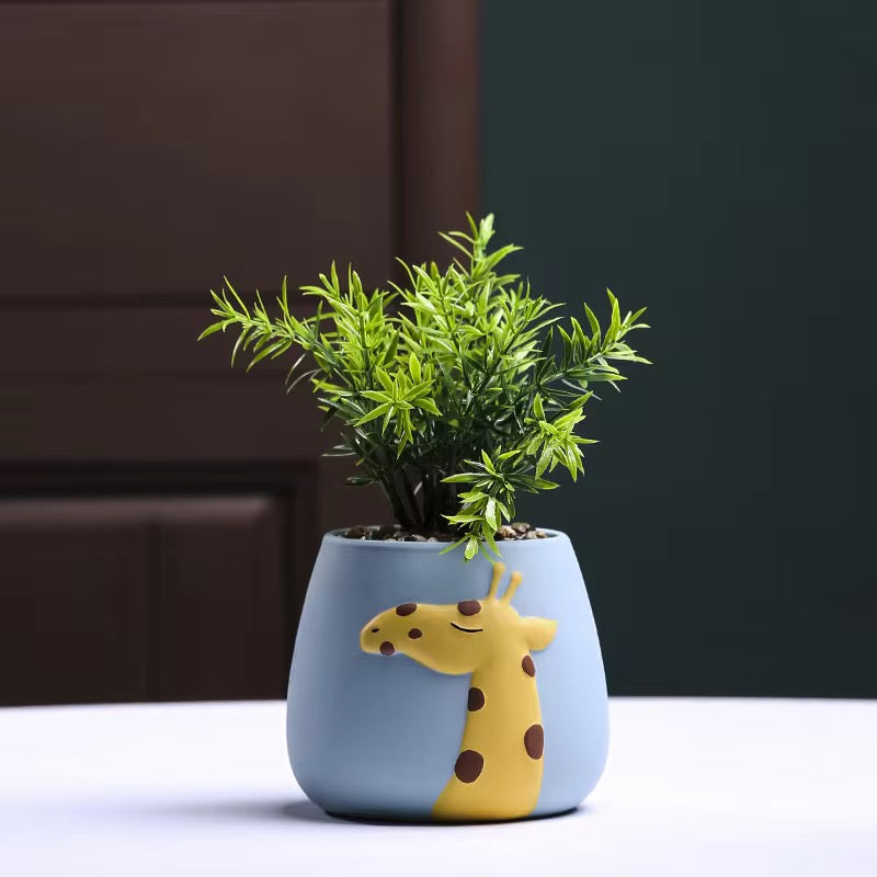 Set of 4 Cute animal planter(pre-order)