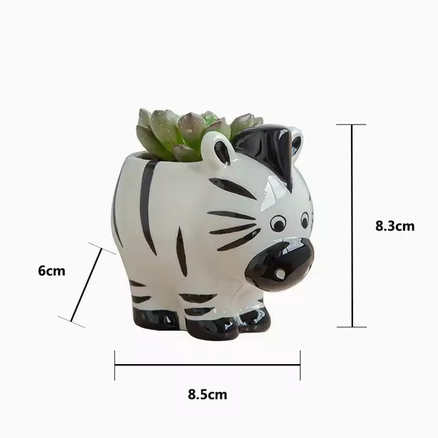 Set of 3 animal planters