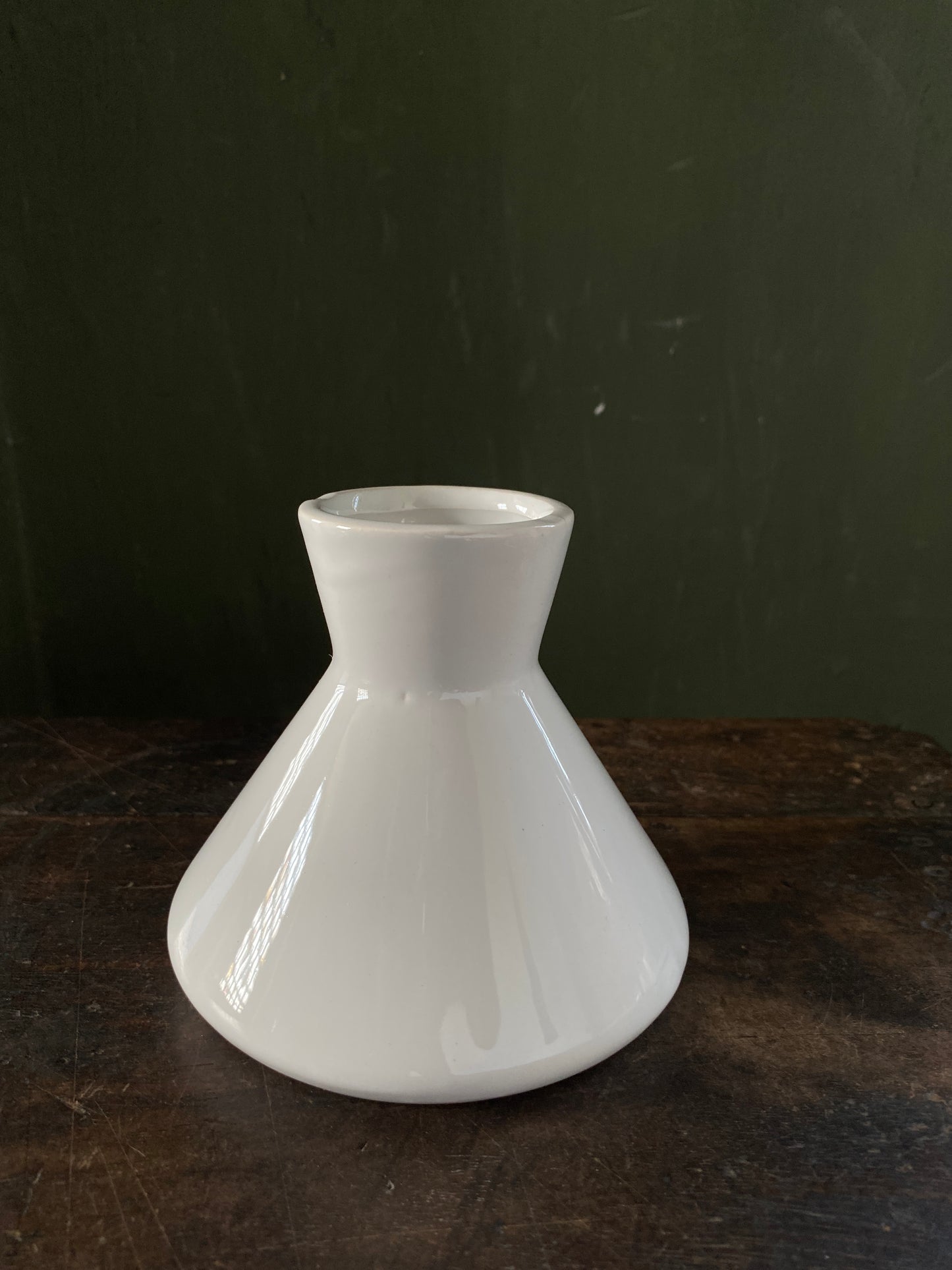 White ceramic vase