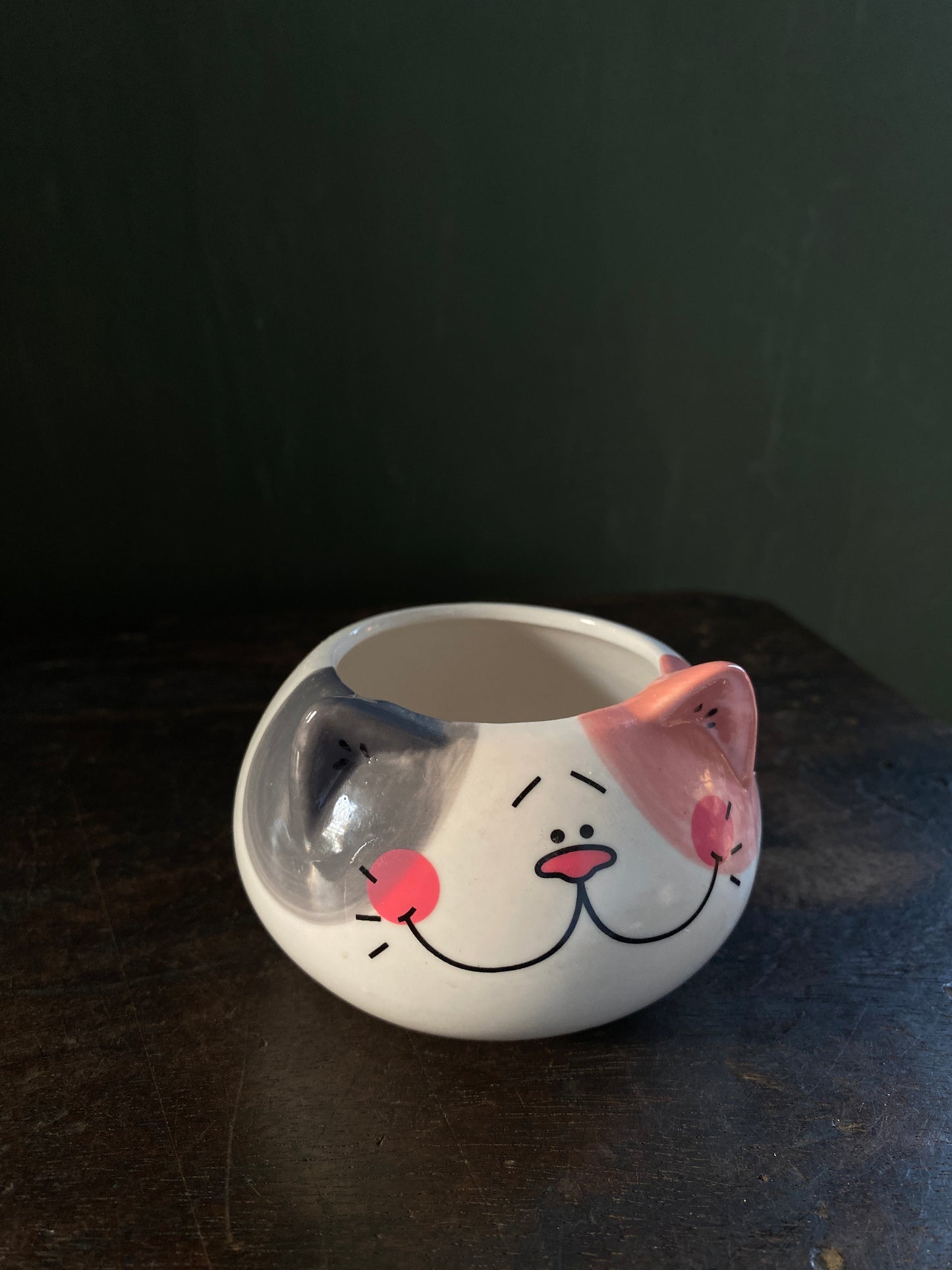 Cat ceramic planter