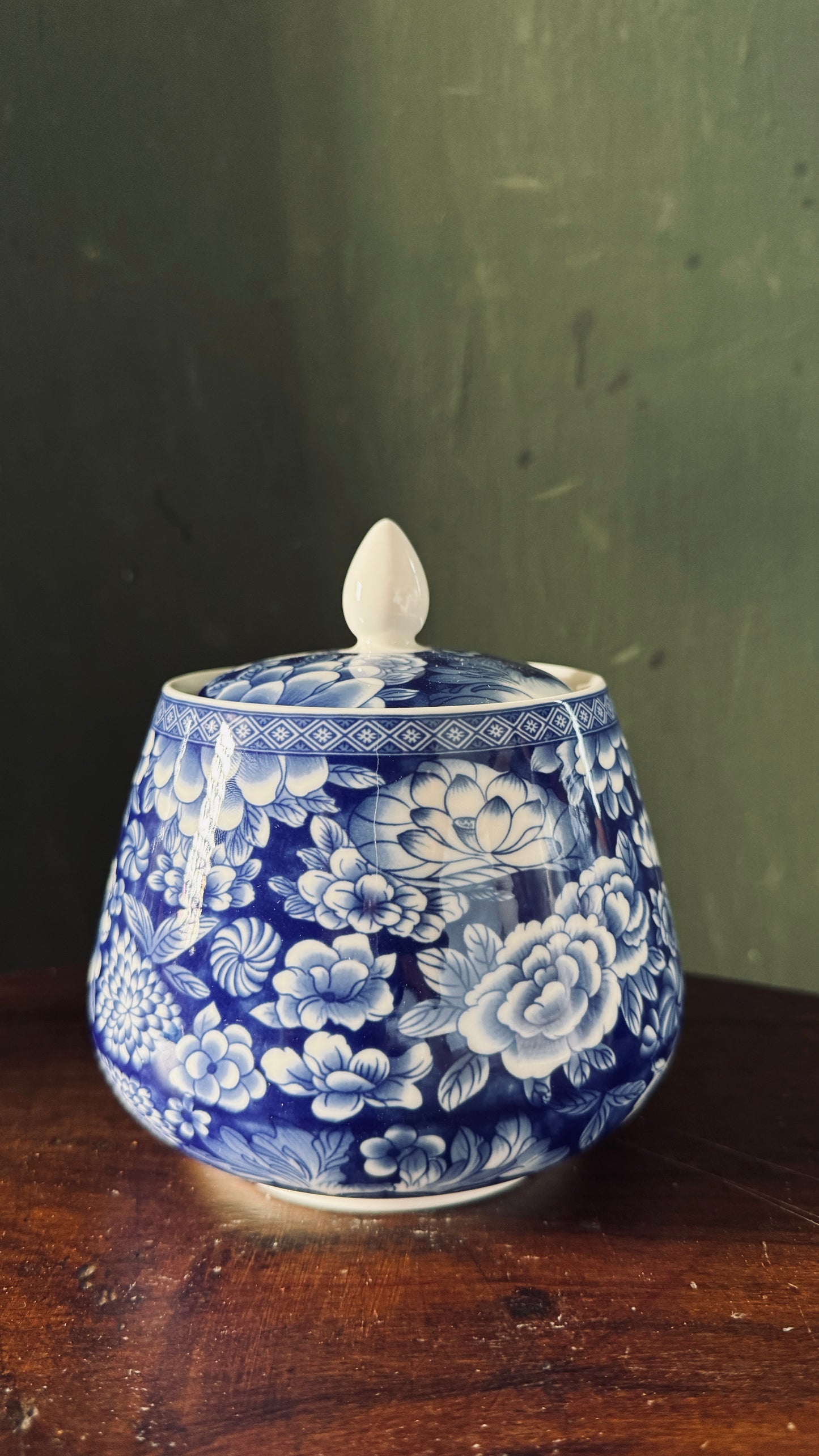 Chinese Porcelain Tea kitchen floral Jars With Lids – Ceramic Tea Storage Canisters Airtight Container for Loose Tea, Sugar, Herbs
