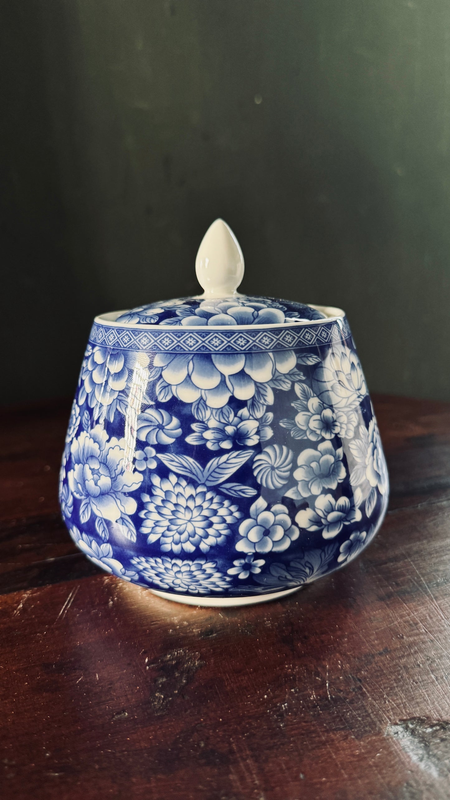 Chinese Porcelain Tea kitchen floral Jars With Lids – Ceramic Tea Storage Canisters Airtight Container for Loose Tea, Sugar, Herbs