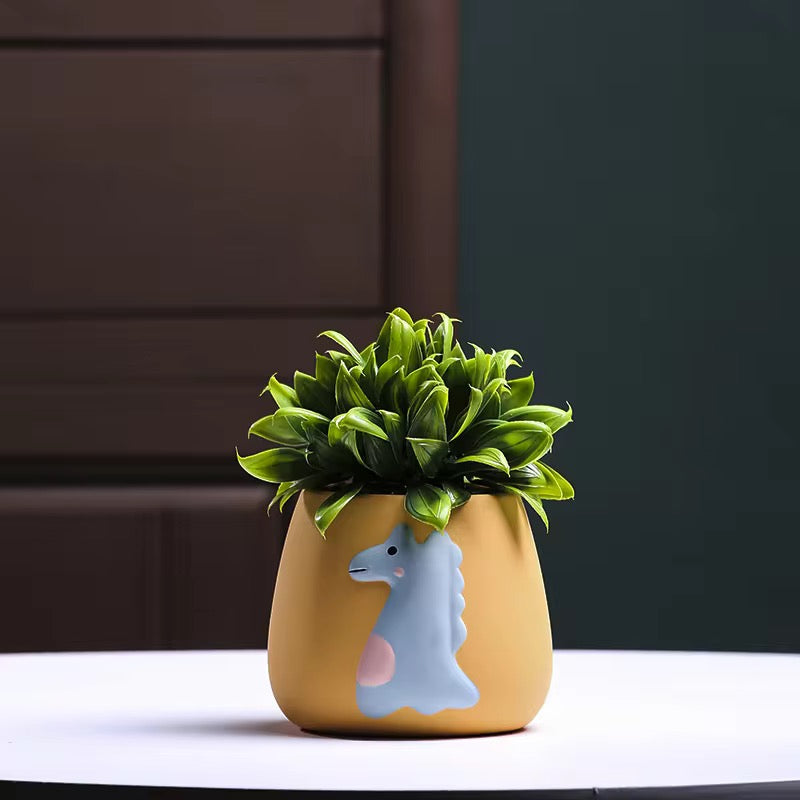 Set of 4 Cute animal planter(pre-order)