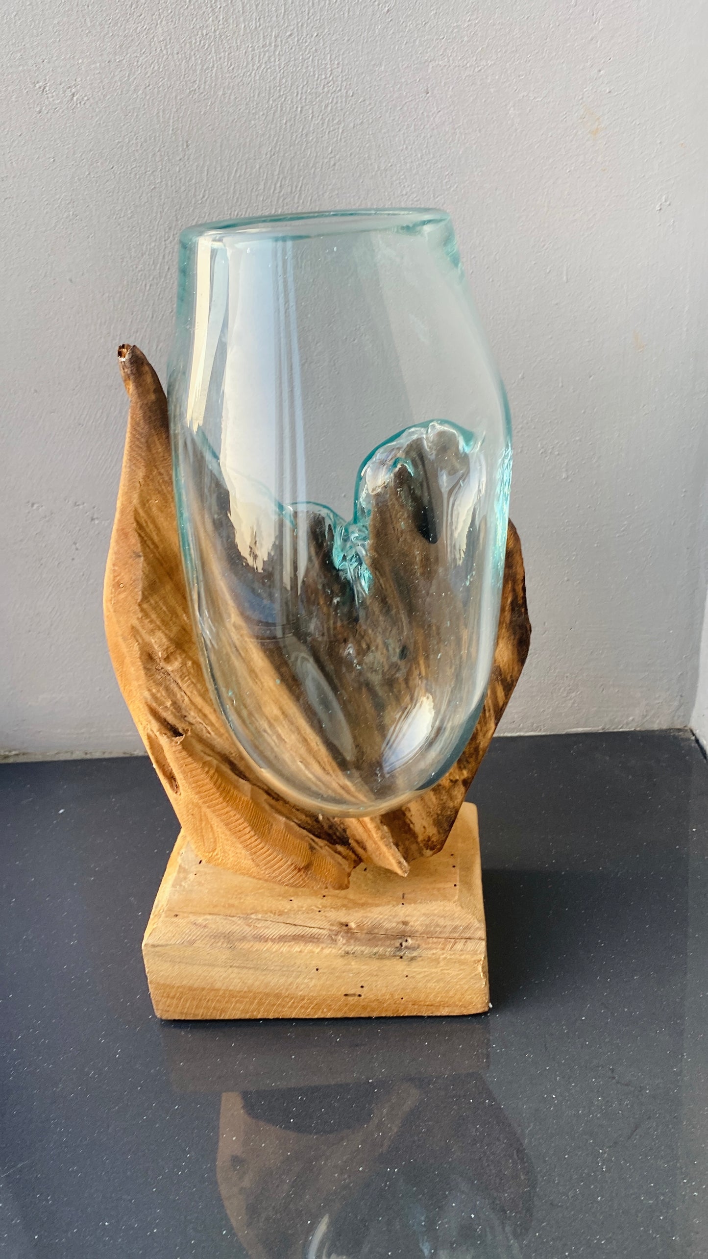 Molten Glass on teak Driftwood(rare limited edition)