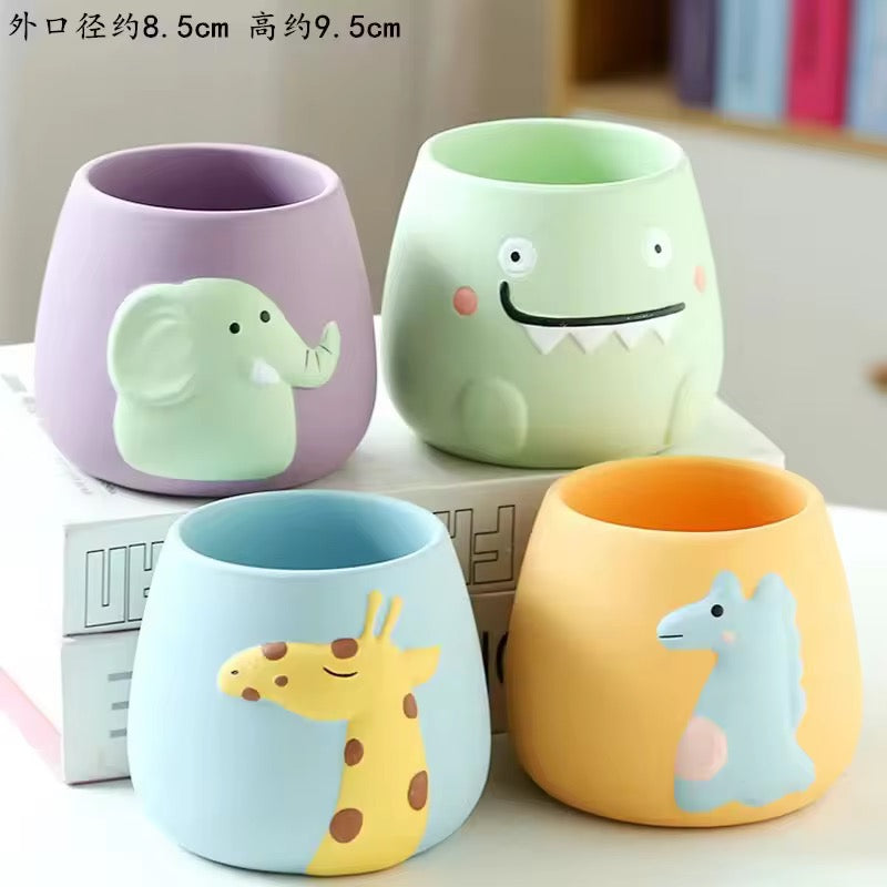 Set of 4 Cute animal planter(pre-order)