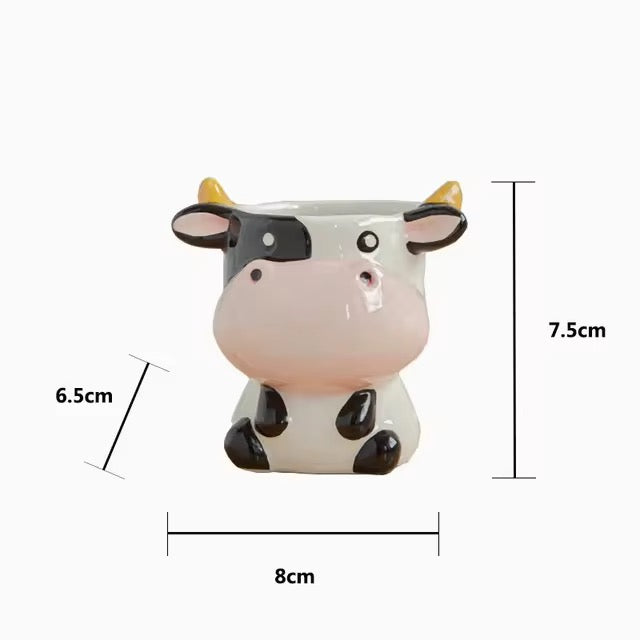Cow&fox planter combo