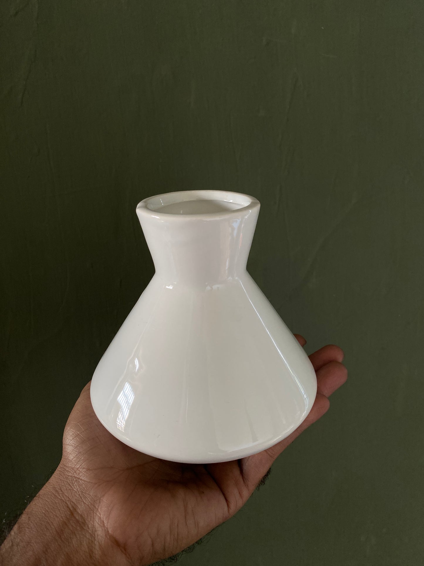 White ceramic vase