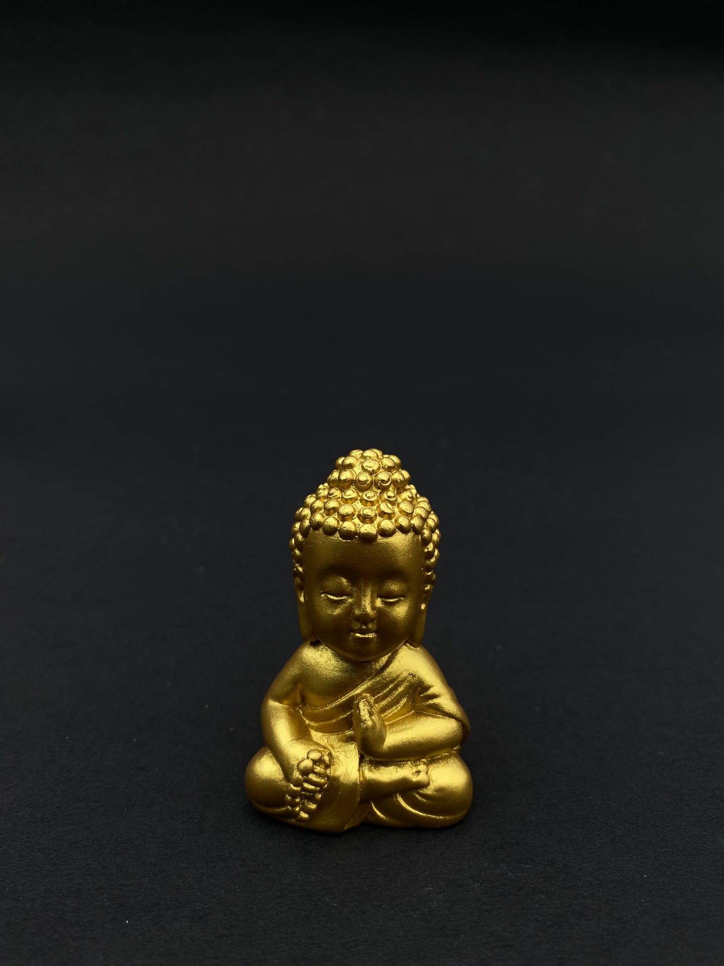 Set of 4 buddha polystone miniatures