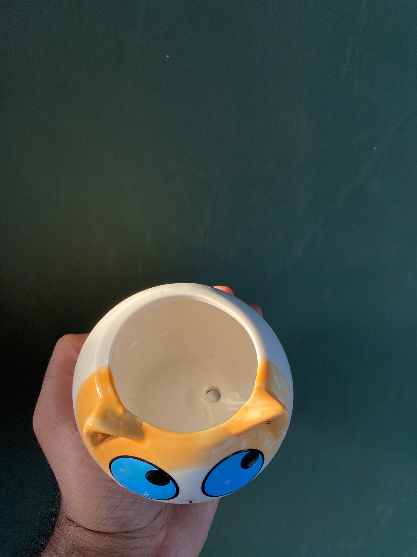 Cat ceramic planter