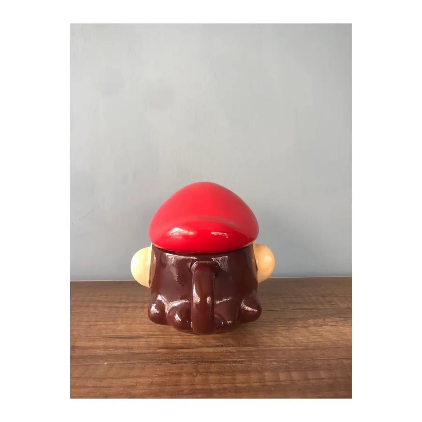 Mario ceramic coffee mug with lid