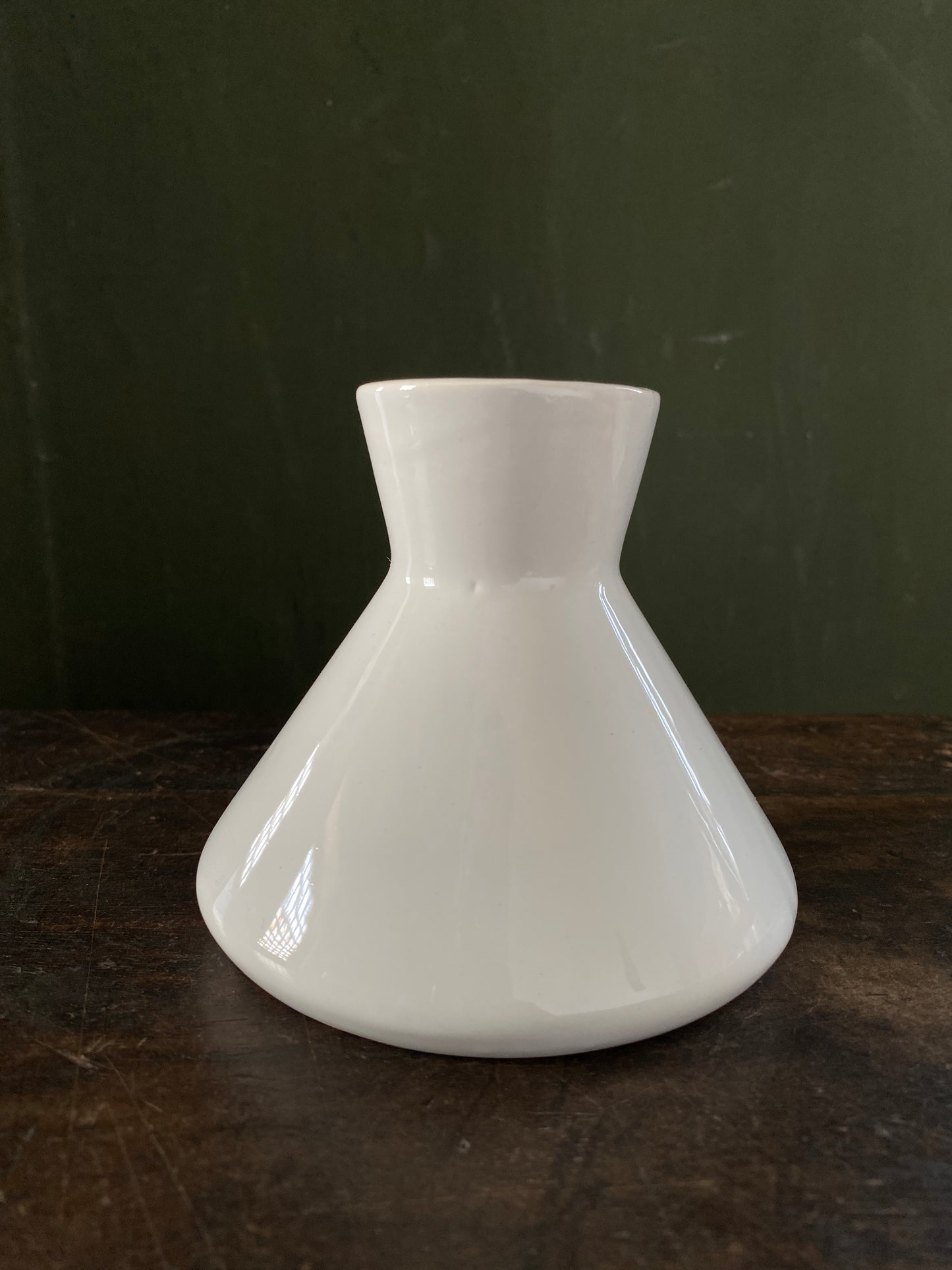 White ceramic vase