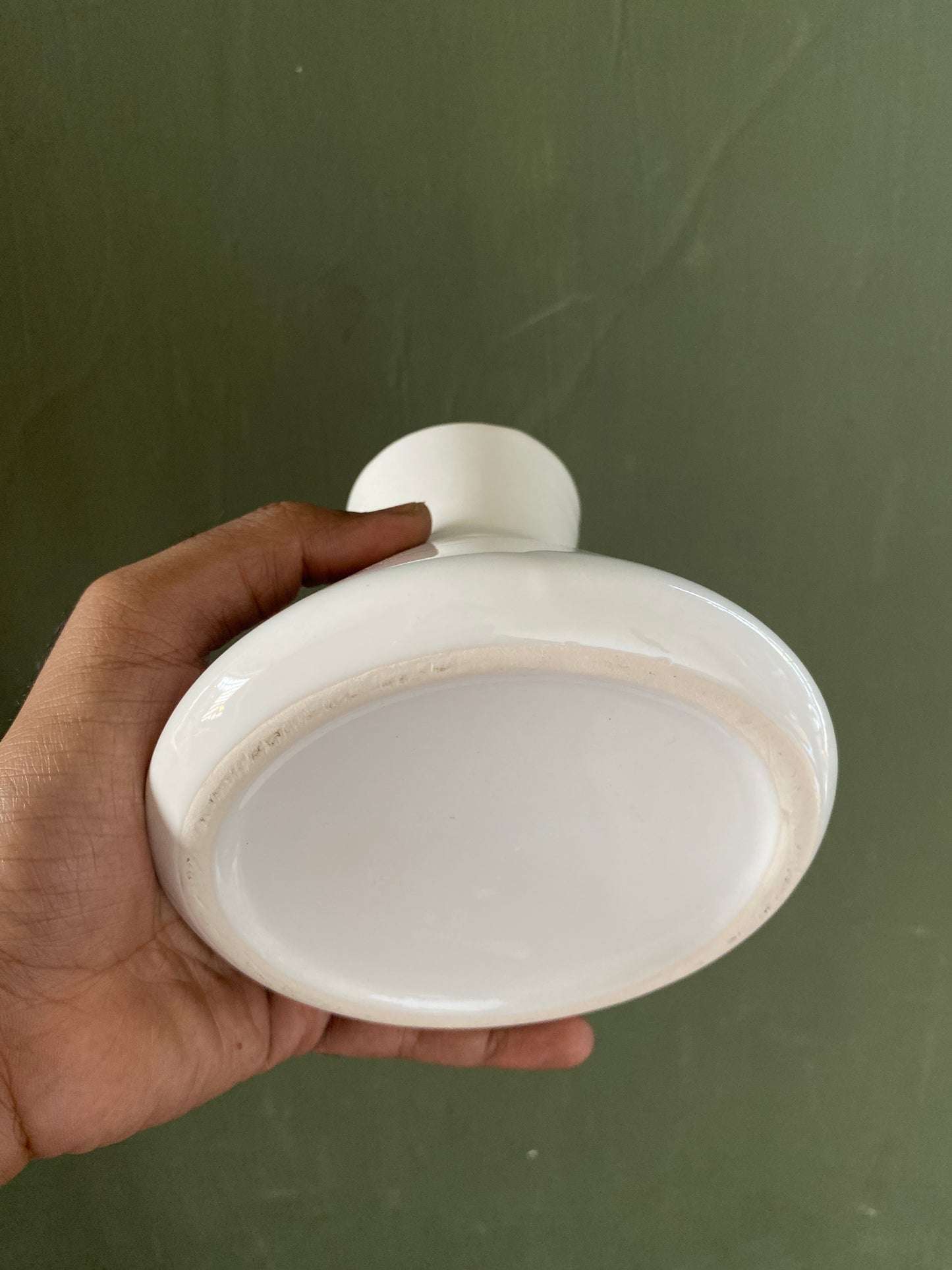White ceramic vase