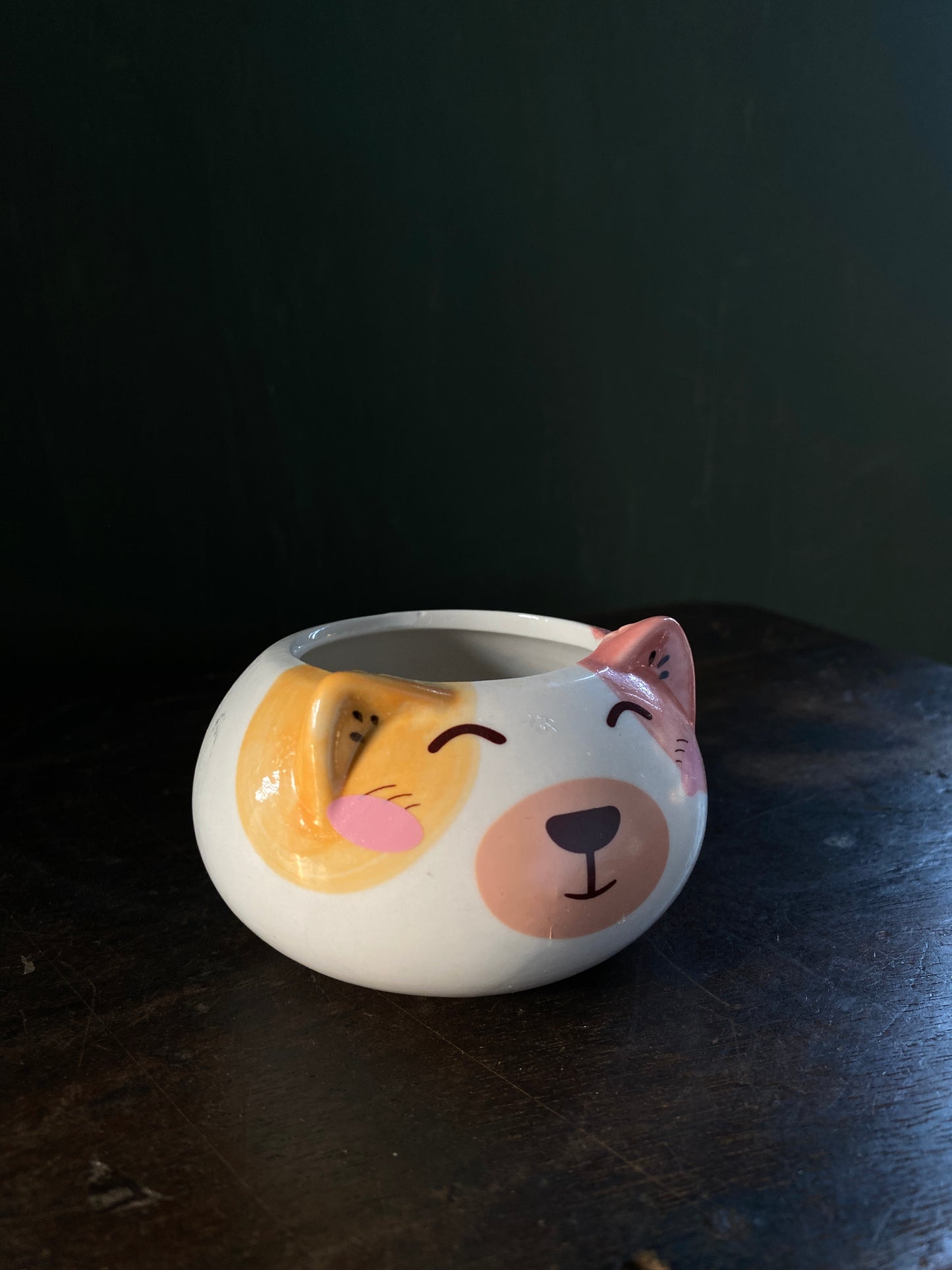 Bear ceramic planter