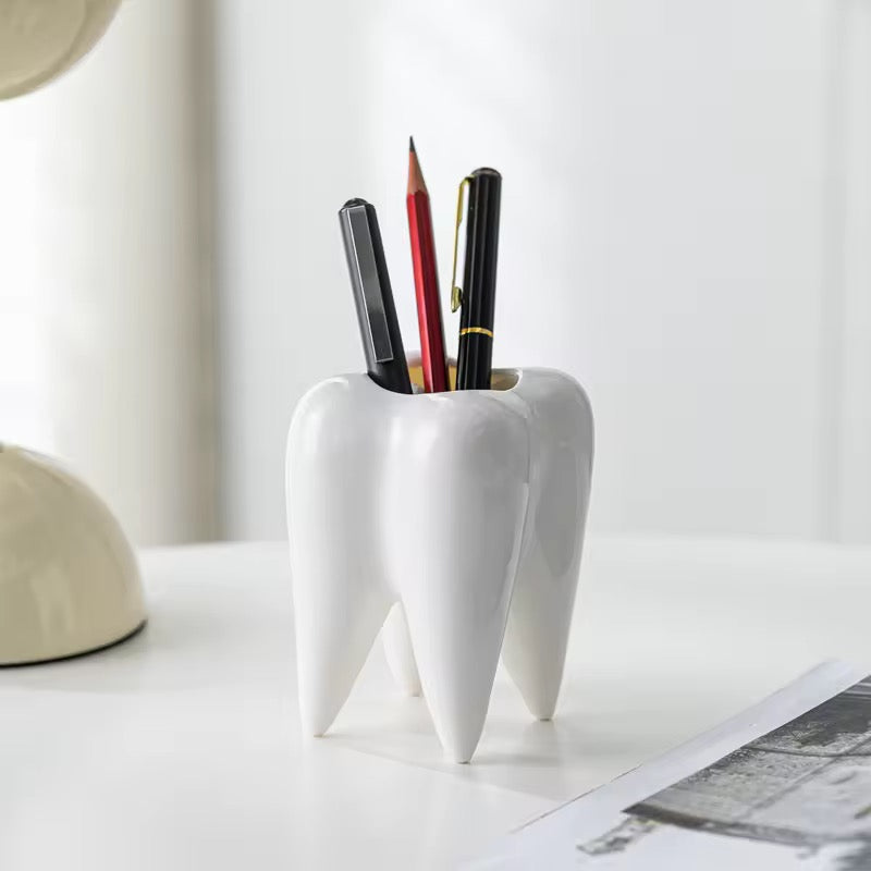 Tooth ceramic planter