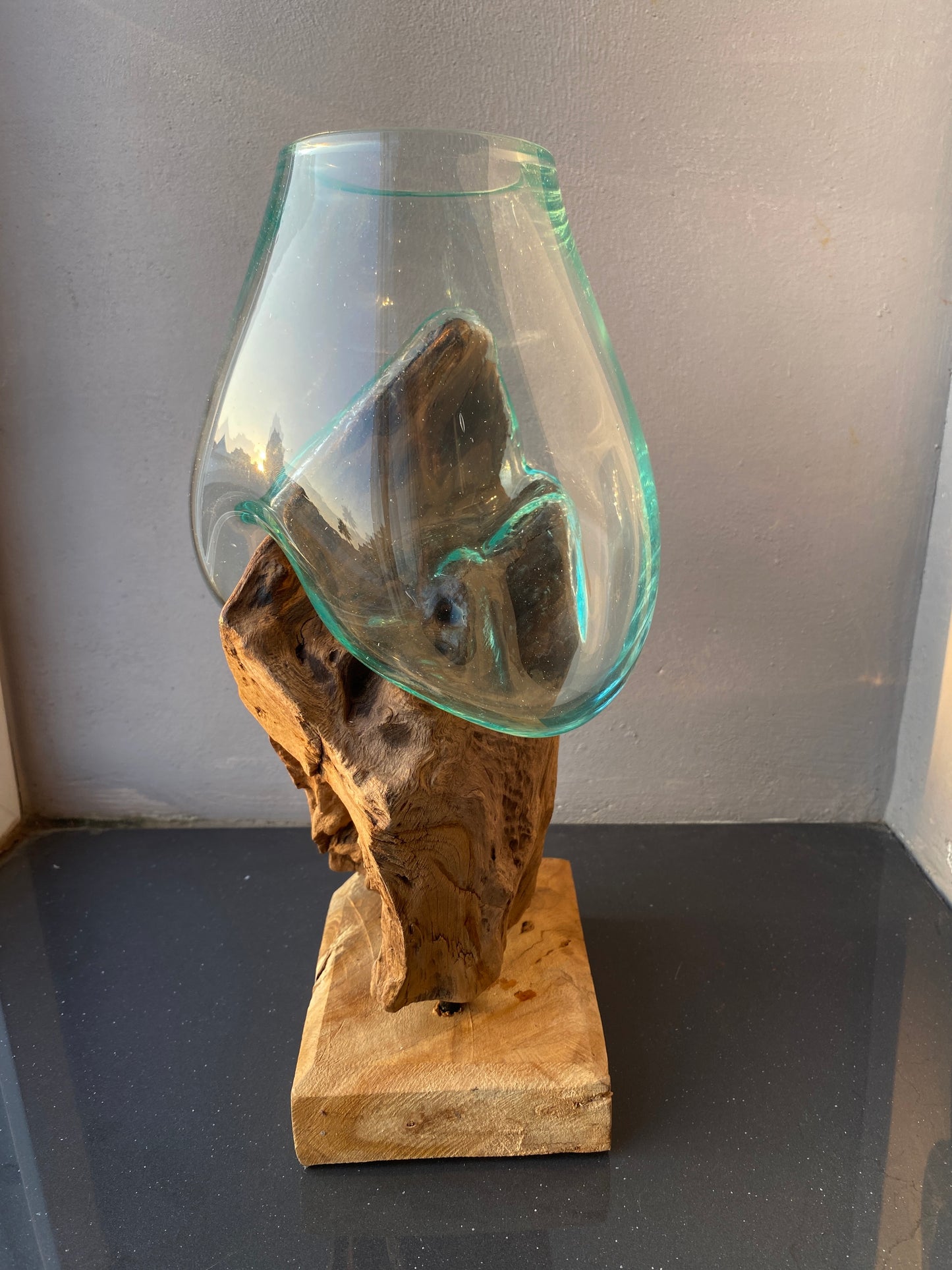 Molten Glass on teak Driftwood(rare limited edition)
