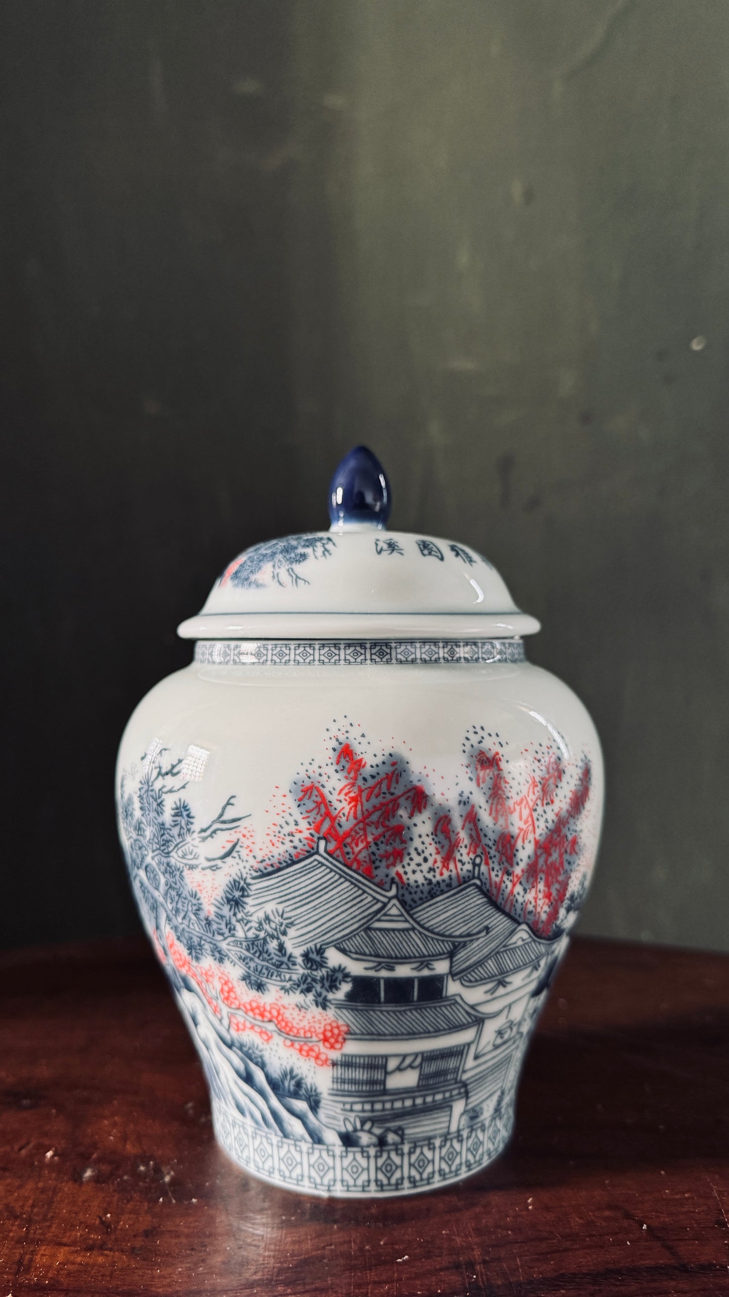Chinese Porcelain Tea kitchen floral Jars With Lids – Ceramic Tea Storage Canisters Airtight Container for Loose Tea, Sugar, Herbs