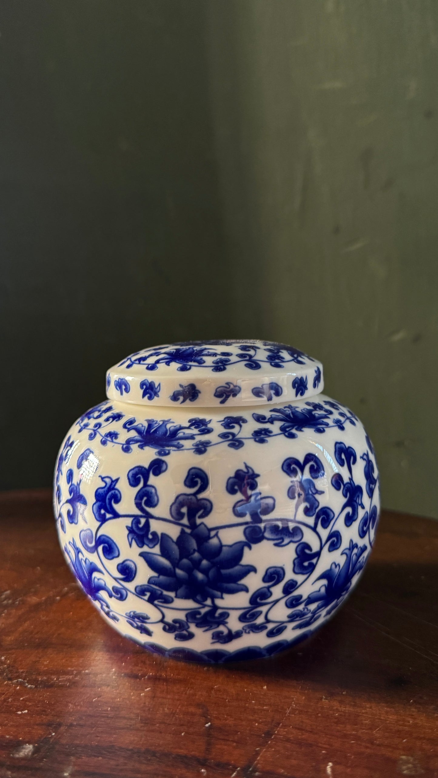 Blue&white Chinese Porcelain Tea kitchen floral Jars With Lids – Ceramic Tea Storage Canisters Airtight Container for Loose Tea, Sugar, Herbs