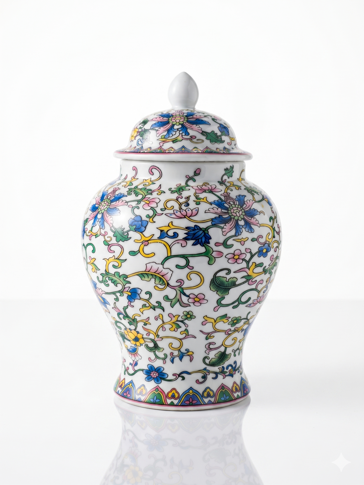 Porcelain Tea kitchen floral Jars With Lids – Ceramic Tea Storage Canisters Airtight Container for Loose Tea, Sugar, Herbs