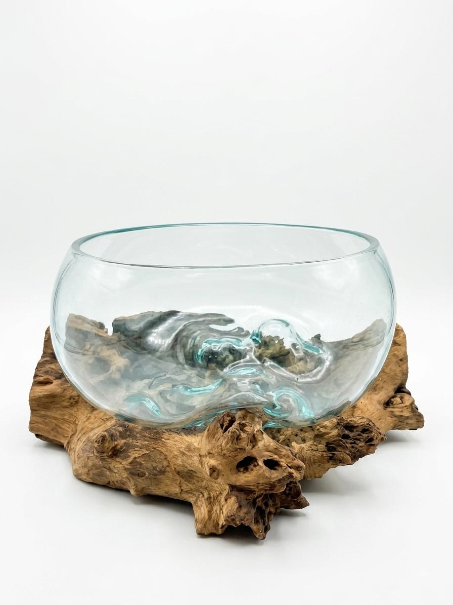 Molten Glass on Driftwood-Oceanbowl(large)