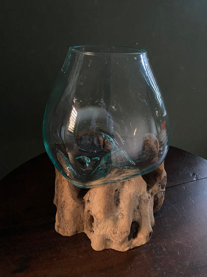 Wavecrest Molten Glass on Driftwood-Model 13