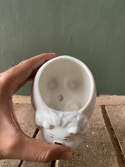 Dog ceramic planter
