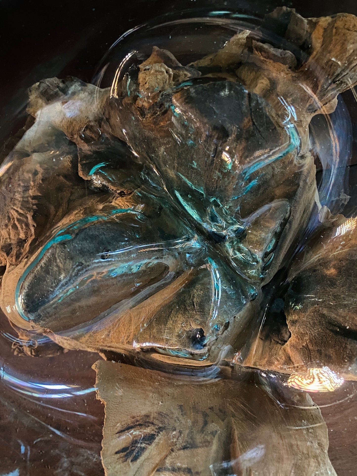 Wavecrest Molten Glass on Driftwood-Model 15