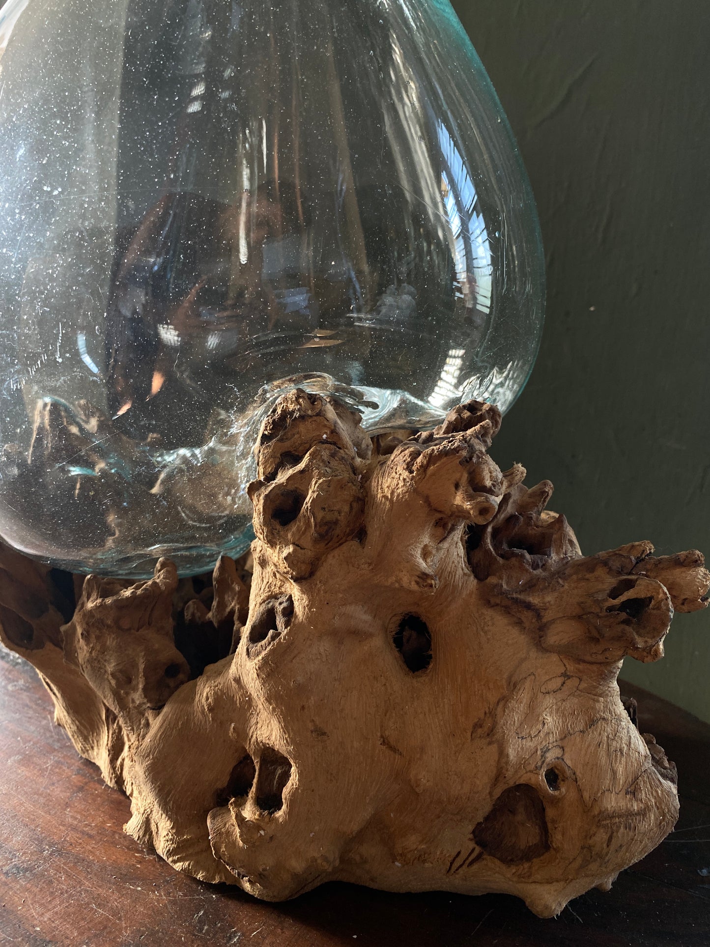 Wavecrest Molten Glass on Driftwood-Model 1
