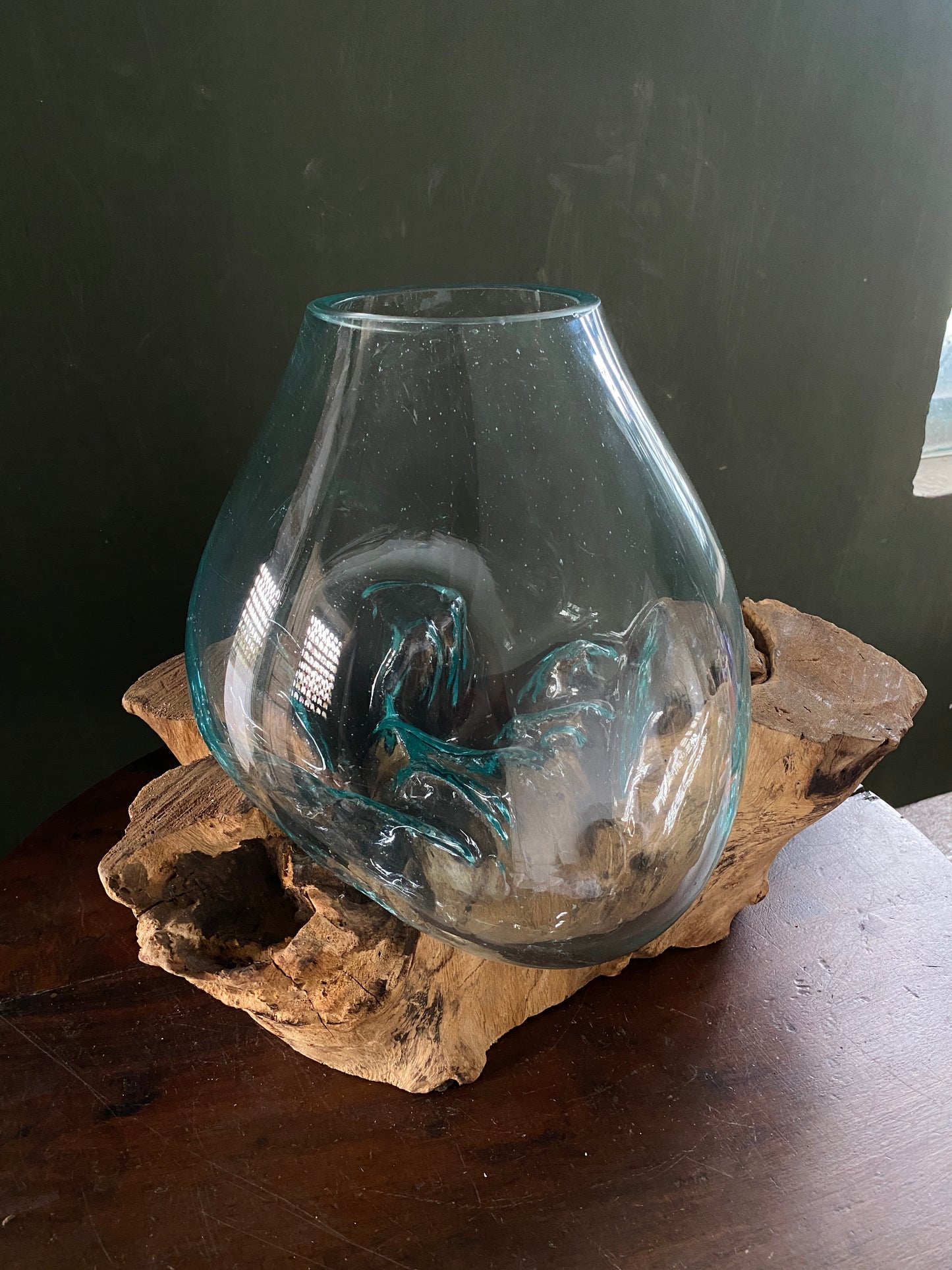 Wavecrest Molten Glass on Driftwood-Model 9