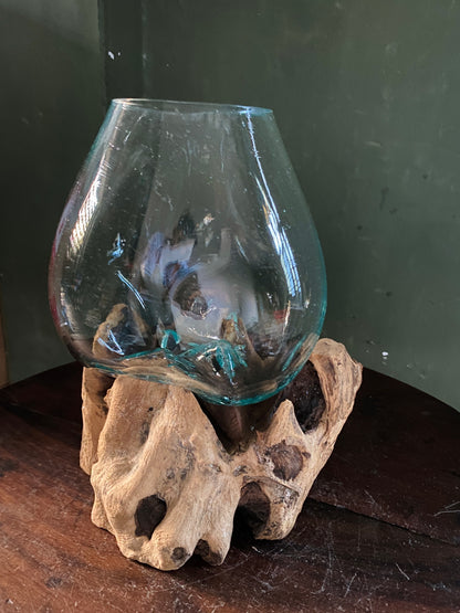 Wavecrest Molten Glass on Driftwood-Model 13