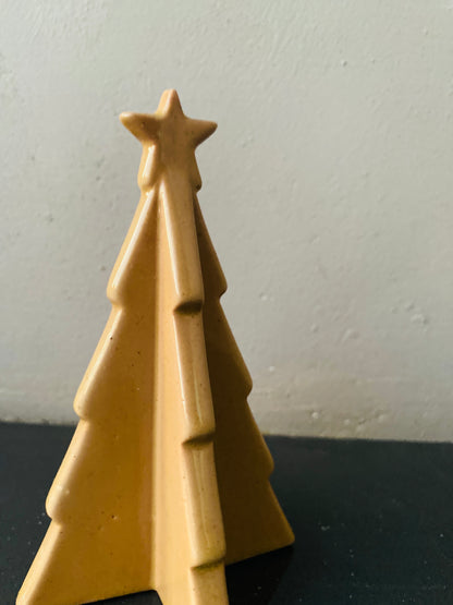 Christmas Ceramic Silver Orange Elegant Modern Tabletop Festive Decoration Tree Home Office Decor Gifting Combo(Set of 2)