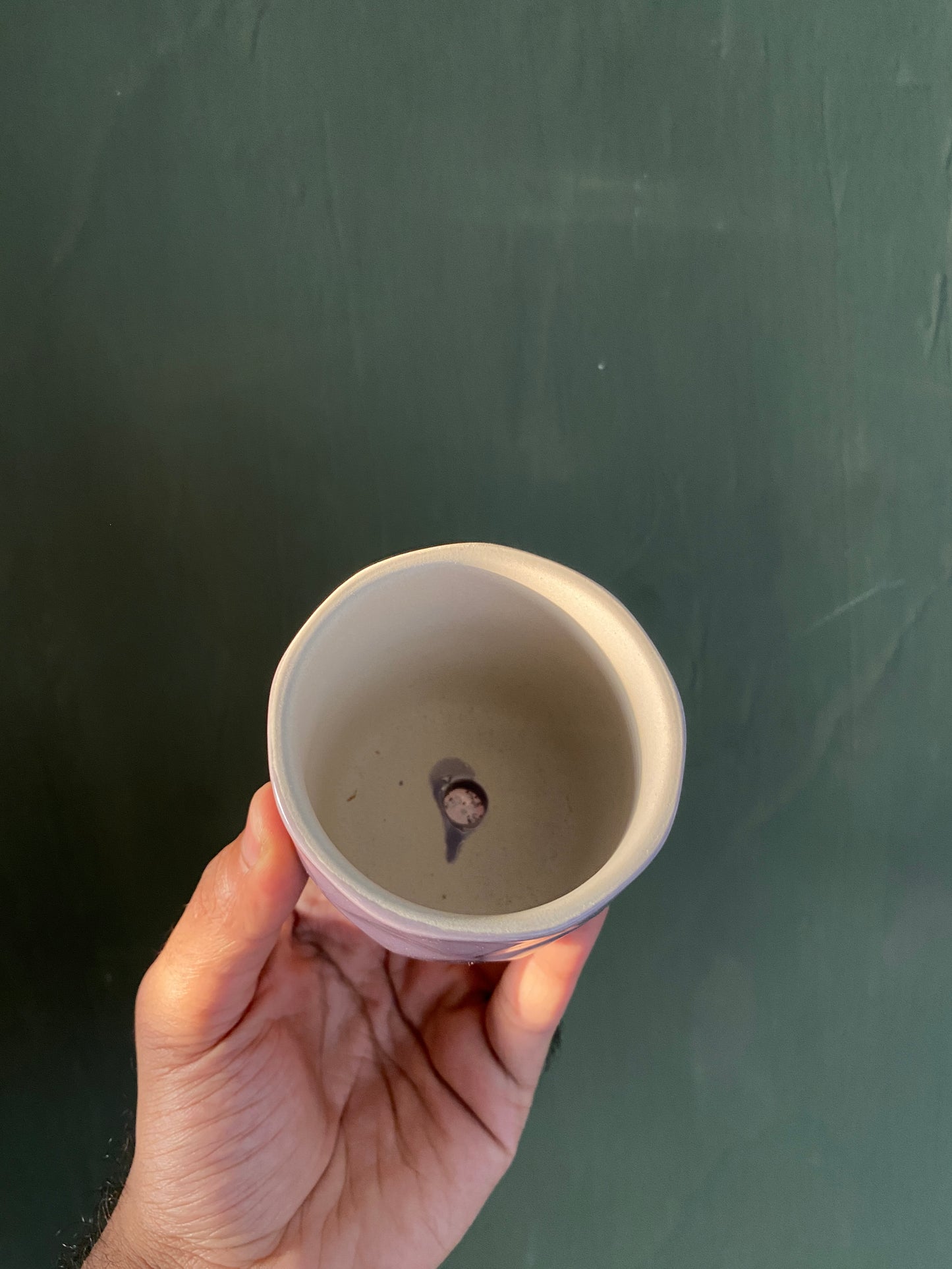 Lavender ceramic planter