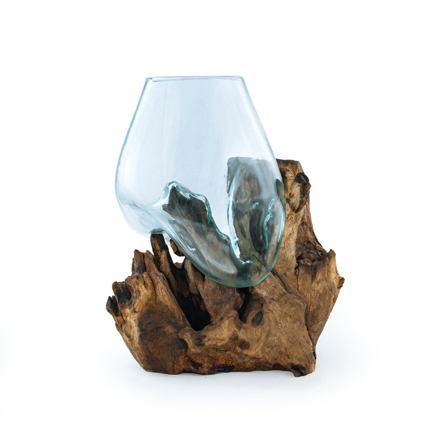 Molten Glass on teak Driftwood-Wavecrest