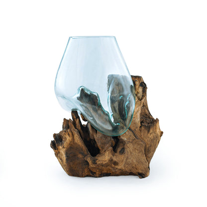 Molten Glass on teak Driftwood-Wavecrest