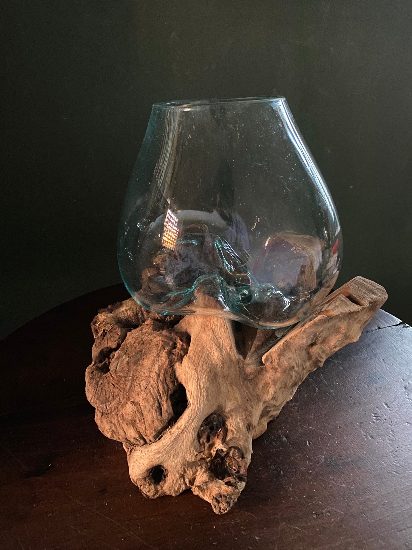 Wavecrest Molten Glass on Driftwood-Model 15