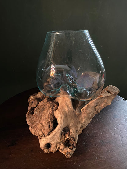 Wavecrest Molten Glass on Driftwood-Model 15