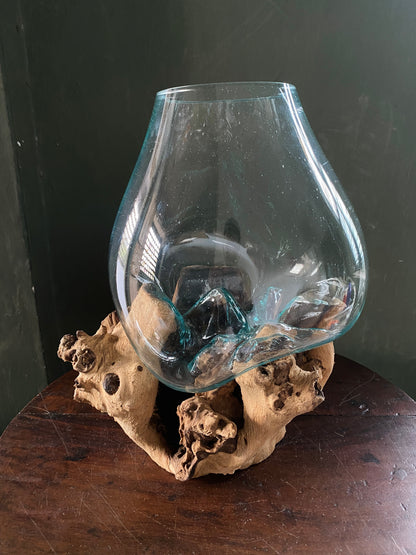 Wavecrest Molten Glass on Driftwood-Model 7
