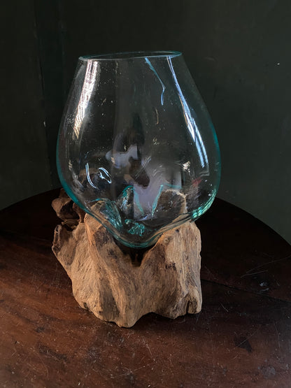 Wavecrest Molten Glass on Driftwood-Model 13