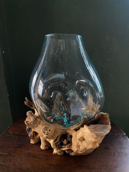 Wavecrest Molten Glass on Driftwood-Model 8
