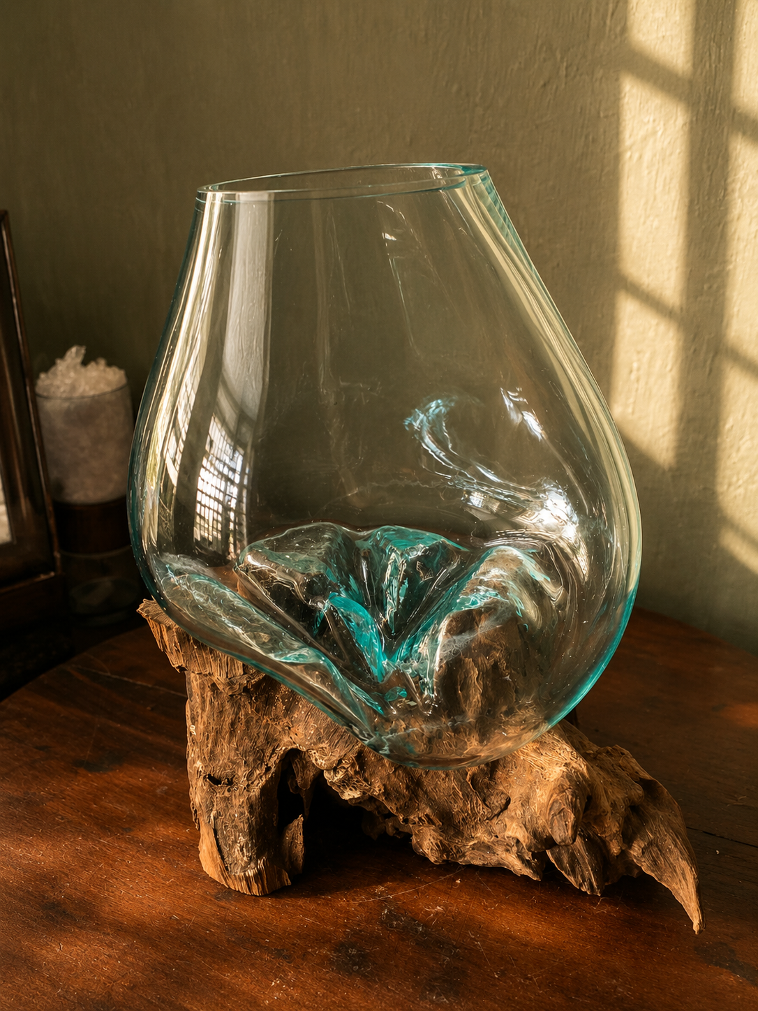 Wavecrest Molten Glass on Driftwood-Model 6