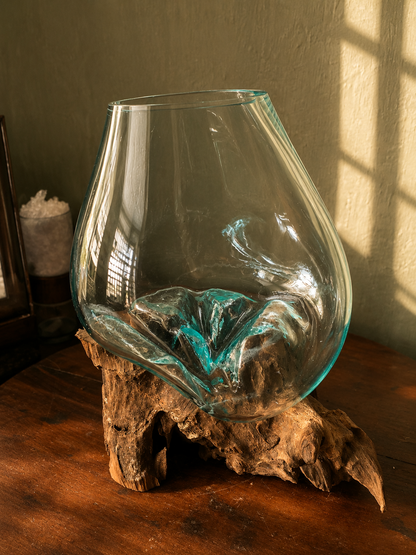 Wavecrest Molten Glass on Driftwood-Model 6