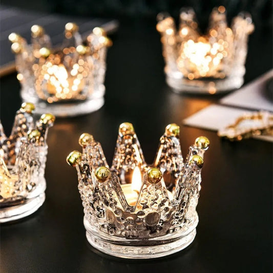 Crown shaped tea light candle holder👑