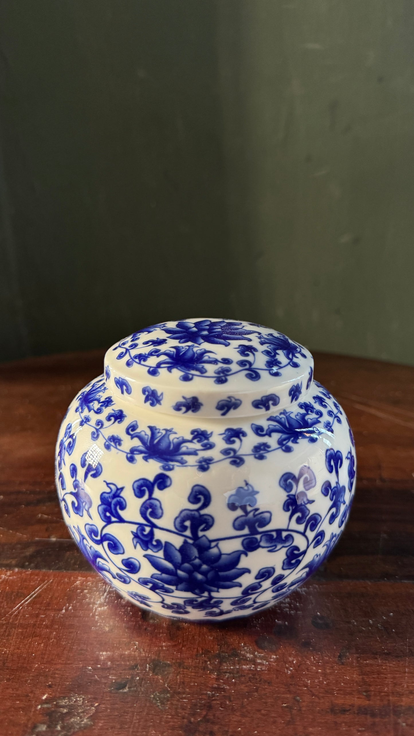 Blue&white Chinese Porcelain Tea kitchen floral Jars With Lids –  Ceramic Tea Storage Canisters Airtight Container for Loose Tea, Sugar, Herbs