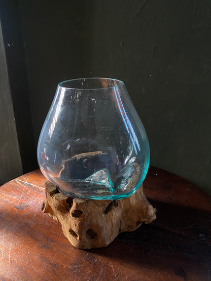 Wavecrest Molten Glass on Driftwood-Model 4