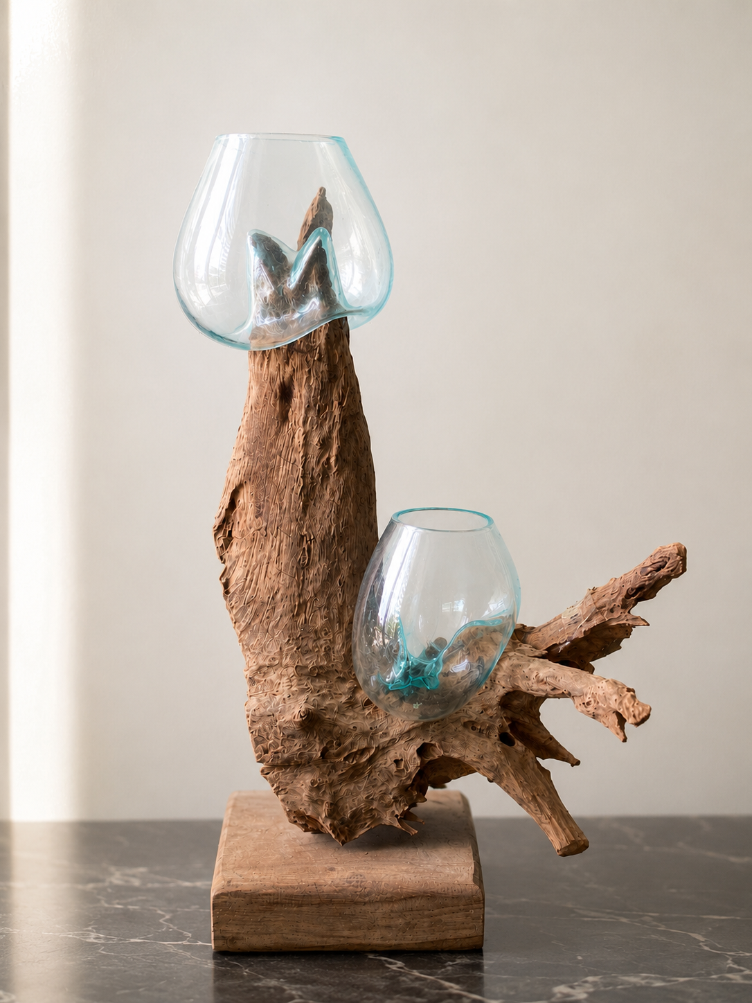 The Rare Driftwood Molten Glass Sculpture