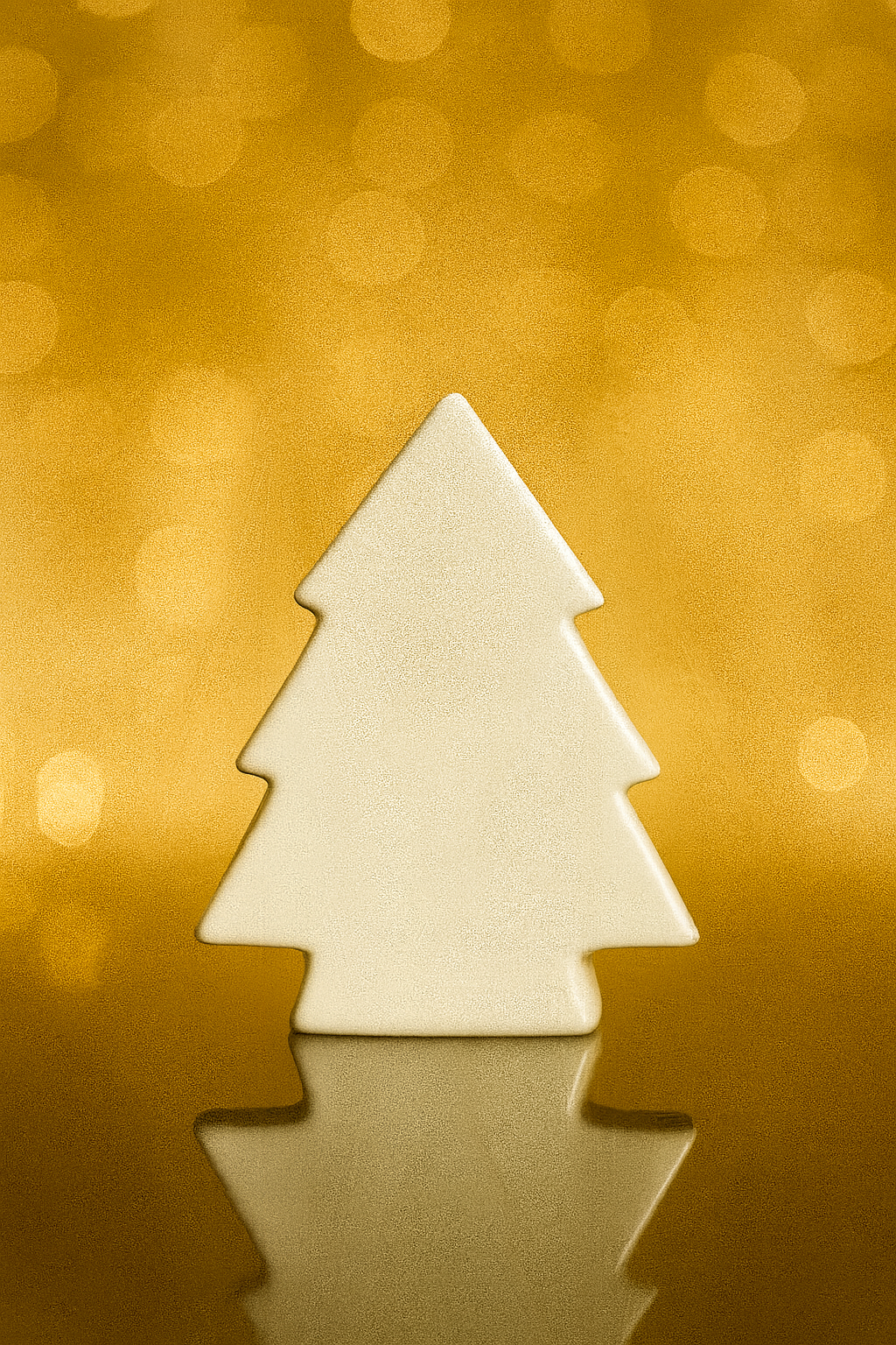 White Ceramic Christmas Themed Tree Miniature showpiece Figurine Festive Tabletop Decor Holiday Home Decoration Gift