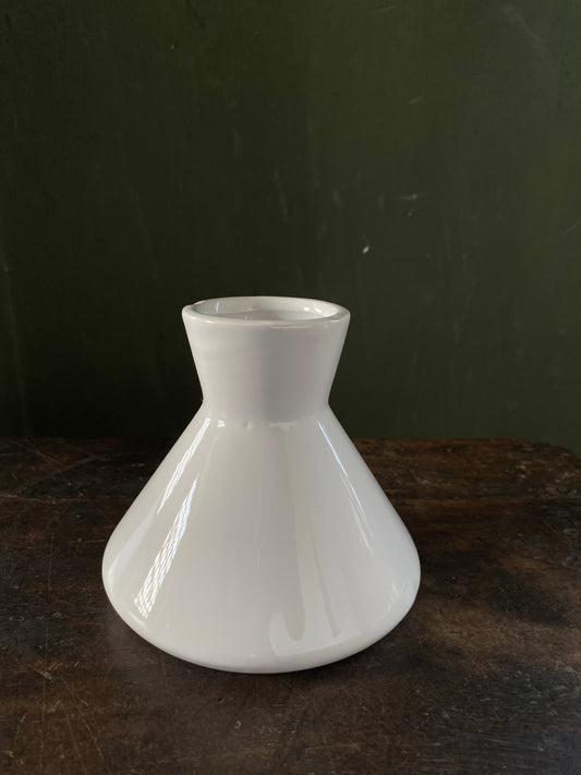 White ceramic vase