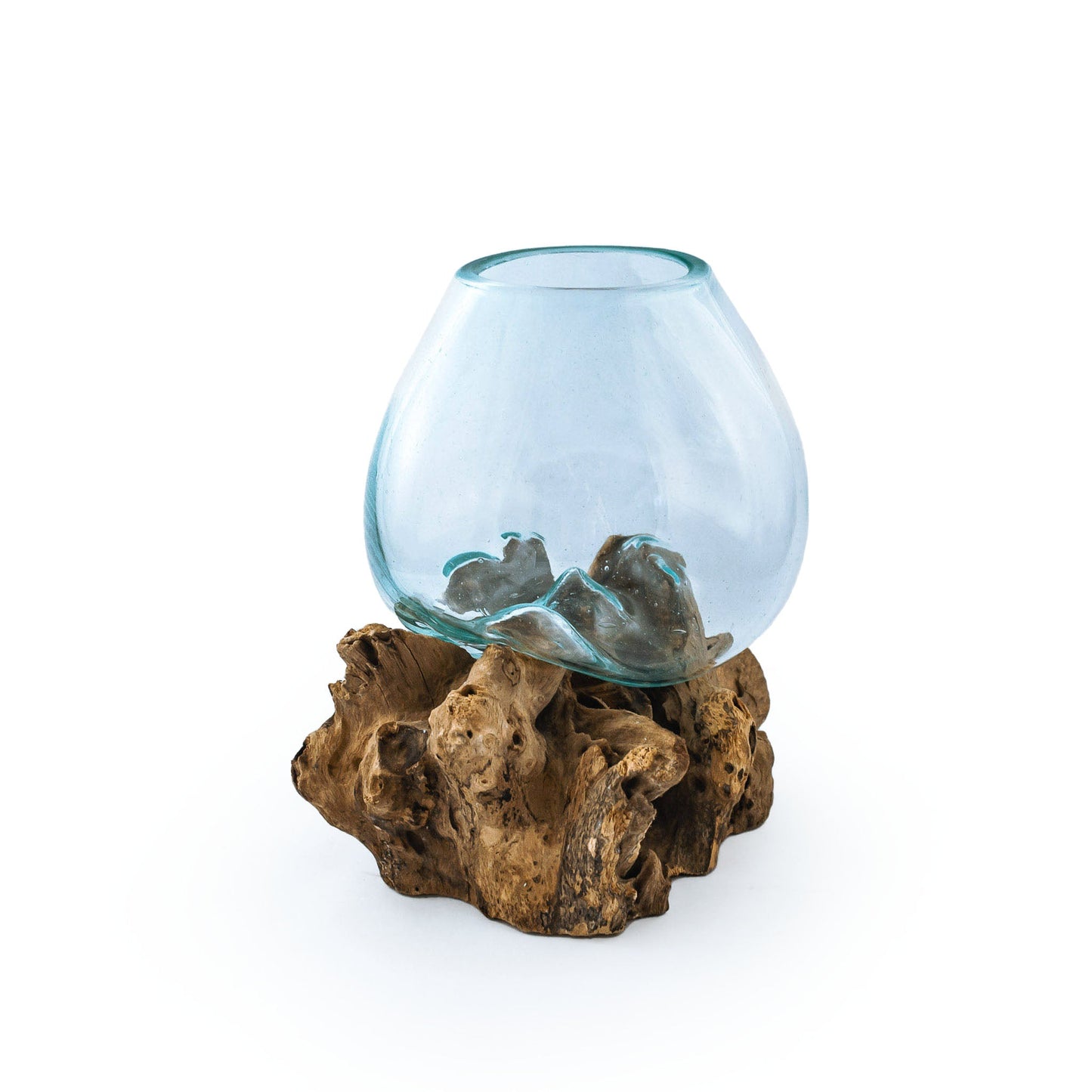 Molten Glass on teak Driftwood-Wavecrest
