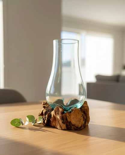 Molten Glass on teak Driftwood(rare limited edition)