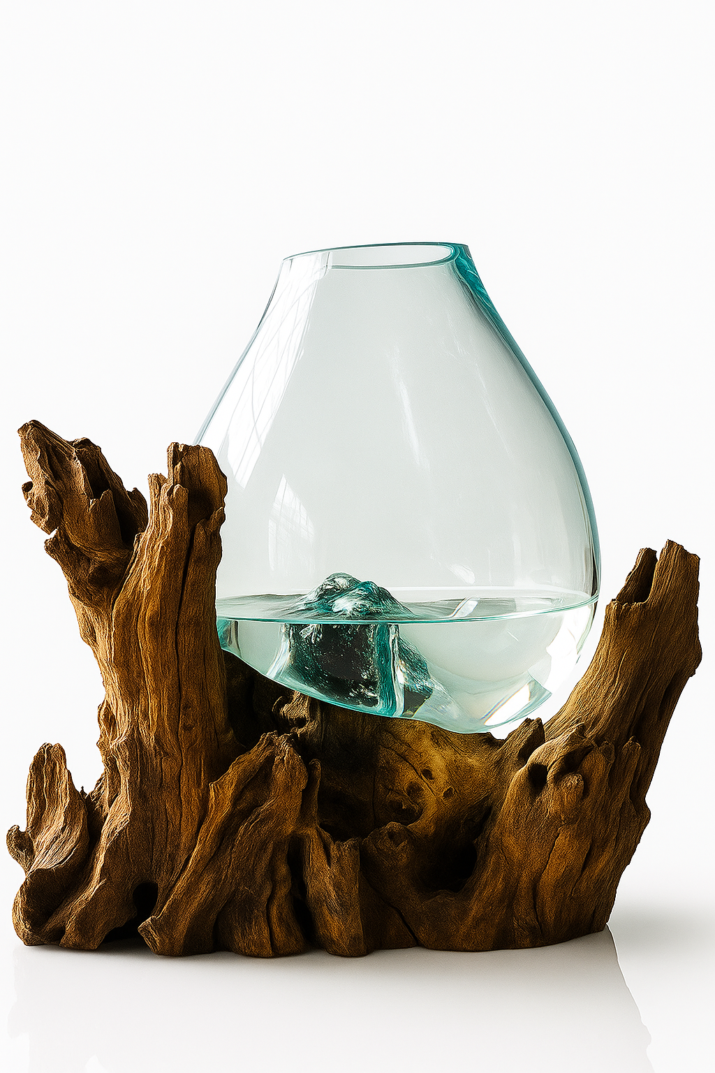 Molten Glass on teak Driftwood-wavecrestxlarge(Pre-order)